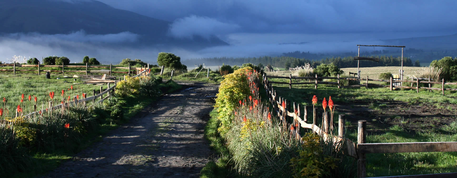 The view accross the landscape Hacienda Porvenir